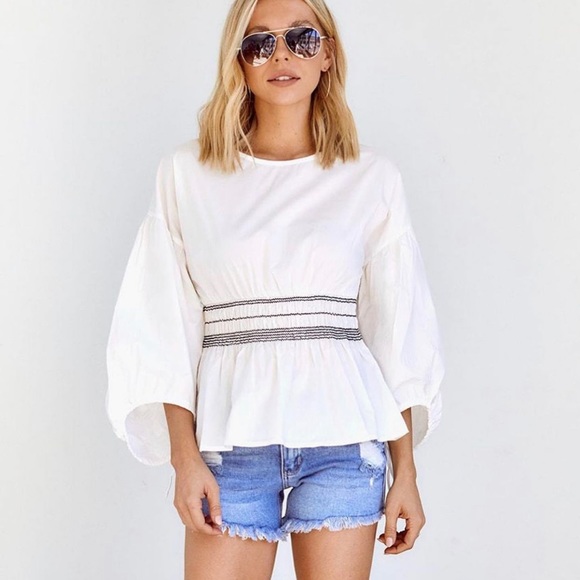 UNOPENED & NWT Magazine Medium Rise Denim Cut Offs - Picture 2 of 4